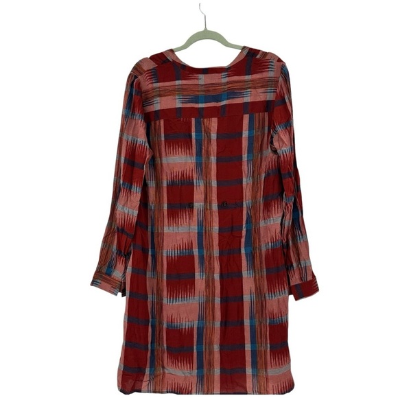 Anthropologie 11.1.TYLHO Sao Paulo Tunic Shirt Dress Fall Plaid Dress Size Large - Picture 2 of 8